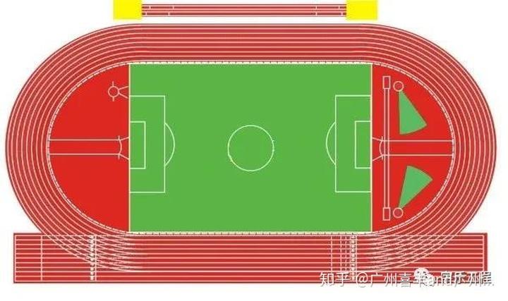 400米标准田径环形跑道尺寸