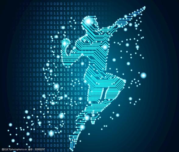 科技感人物运动图