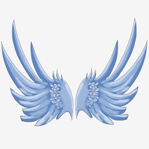 beautiful wings hand drawn wings cartoon wings wing decoration
