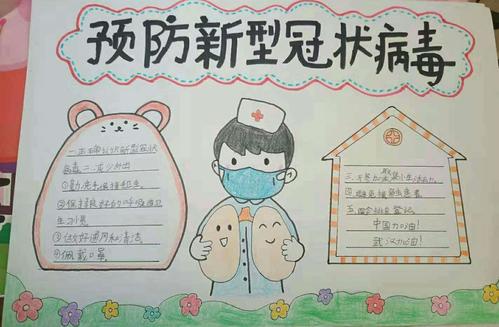 众志成城 共抗疫情——全呼学校绘制手抄报宣传防疫知识