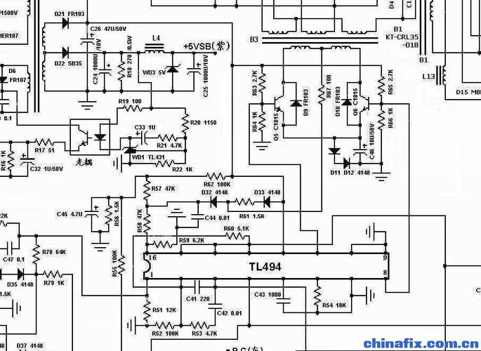 长城atx350p4电源内部吱吱响案例分析维修