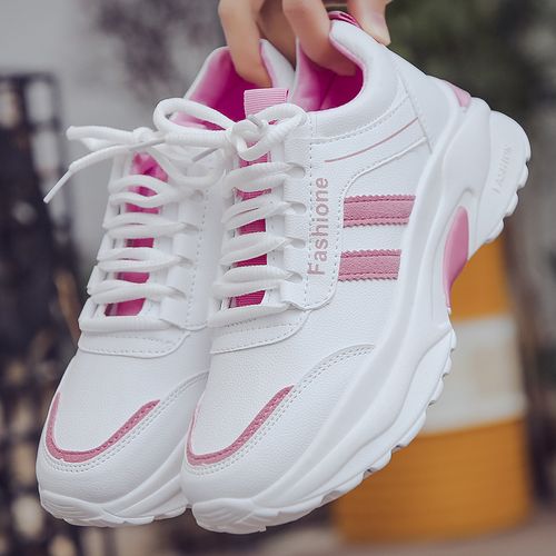 奔典品牌运动鞋女学生韩版百搭休闲白鞋初中生球鞋小白鞋厚底老爹鞋