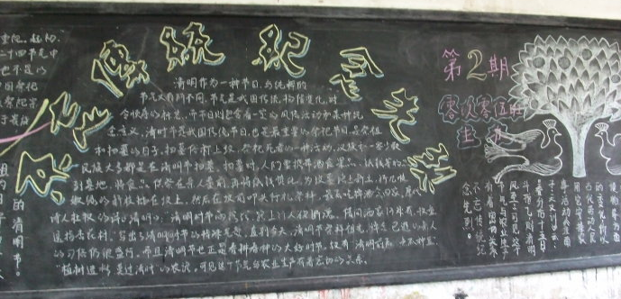 小学传统节日黑板报节日黑板报图片素材