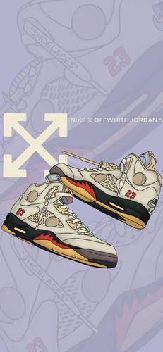 壁池潮鞋插画壁纸