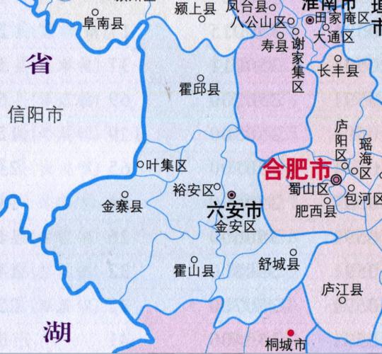 六安各区县人口一览:裕安区92.33万,金寨县49.65万
