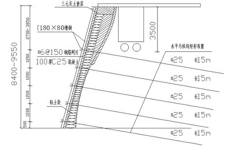 土钉墙施工示意图资料下载