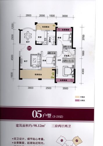 江门楼盘 蓬江区楼盘 锦富·汇景湾 锦富·汇景湾户型 > 19栋05户型