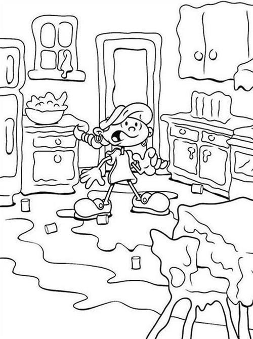 难一点的简笔画填色画组图