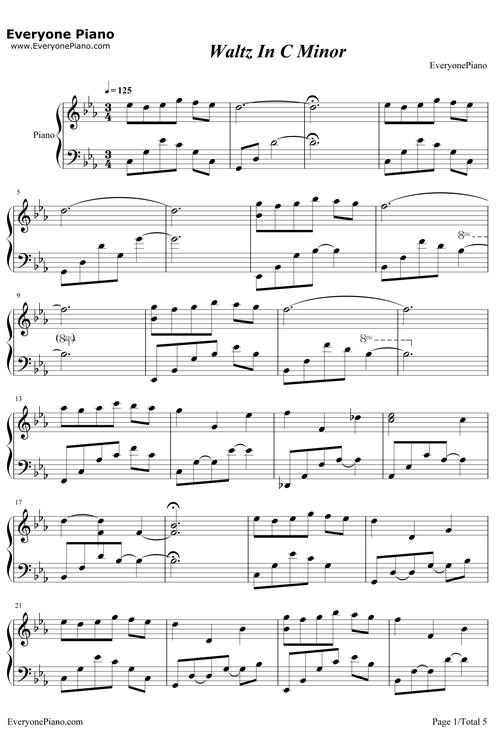 钢琴谱 > 正文   曲子很安静,即使是高潮部分也是如此.