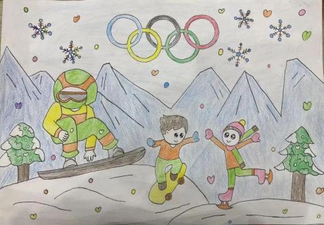 一起向未来金山学子们这样为北京冬奥会加油