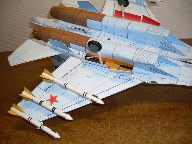 苏联手工激光彩色高清图纸制作手工制diy模型飞机模型