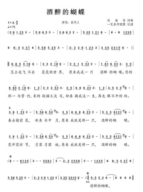 葫芦丝版《酒醉的蝴蝶》附广场舞欣赏