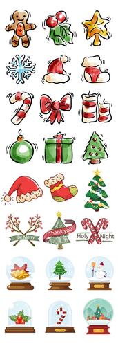 圣诞节图片手绘图片