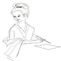 李清照头像 词人李清照黑白头像_微信头像图片大全