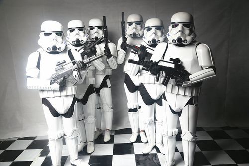 影视动漫面具白色全脸面具星球大战面具黑武士白兵面具cos漫展