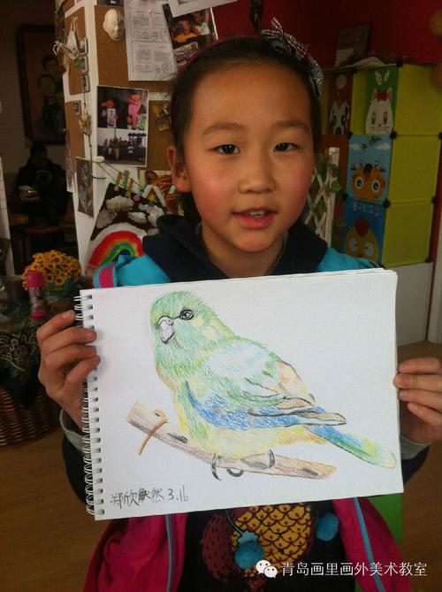 画个鸟,就是画了个鸟儿~~_青岛画里画外少儿美术_新浪
