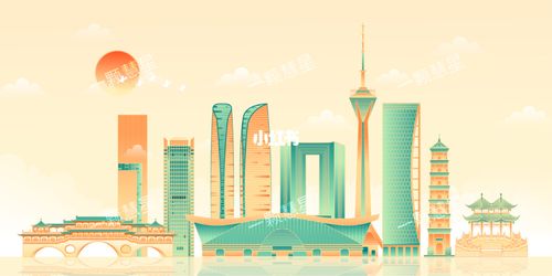 成都地标建筑矢量插画_插画_地标建筑_我的插画分享_文化_绘画