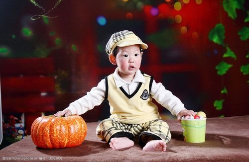 周岁男童照片图片