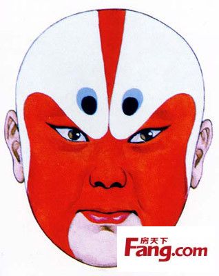 火爆侠义的红色脸谱