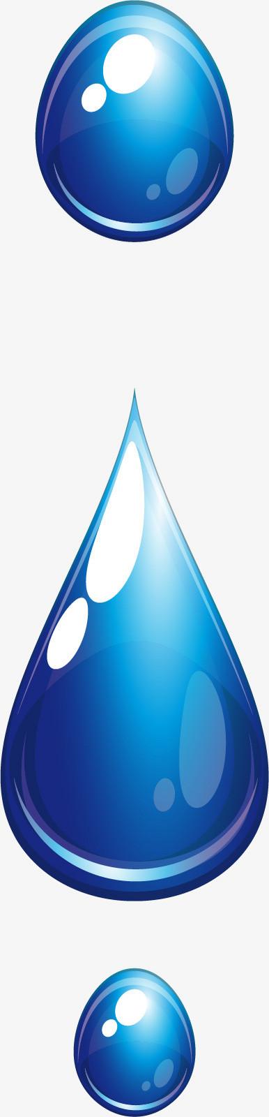 蓝色水滴简笔画