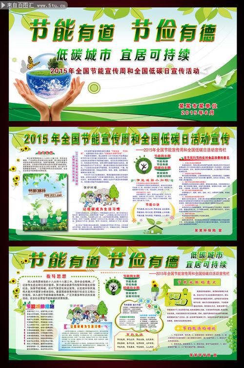 2015全国节能宣传周和低碳日主题内容展板