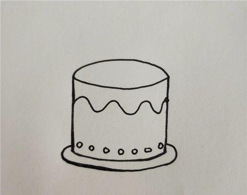 常见蛋糕的几种简笔画法照着学就行了