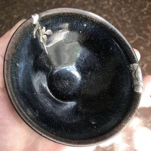 建阳水吉宋代老建盏铁胎小杯茶杯兔毫油滴盏主人品茗杯鹧鸪斑茶盏