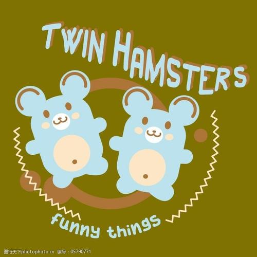 印花矢量图女童t恤图案可爱卡通动物免费素材