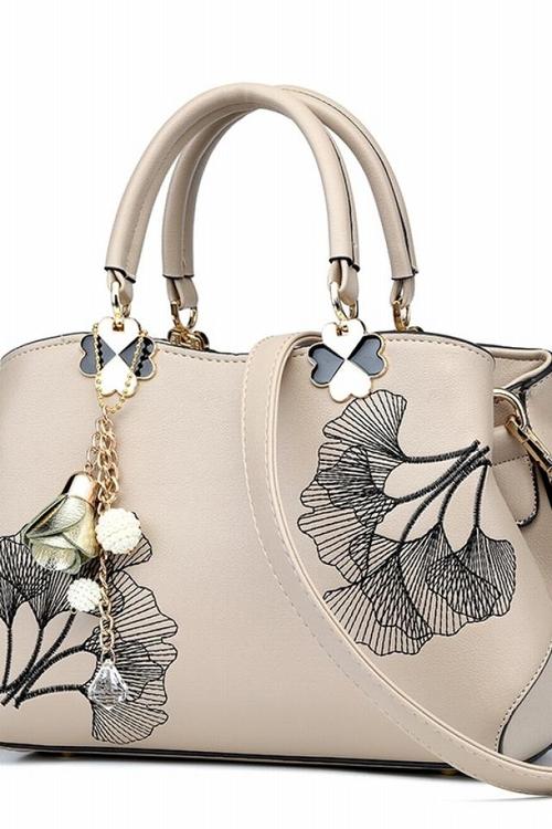 女士包包2019四季新款时尚女手提包中年女包妈妈包单肩斜挎包