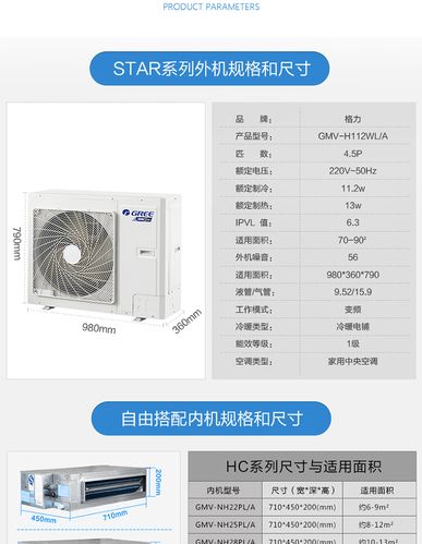 gree格力gmvh112wla格力中央空调家用