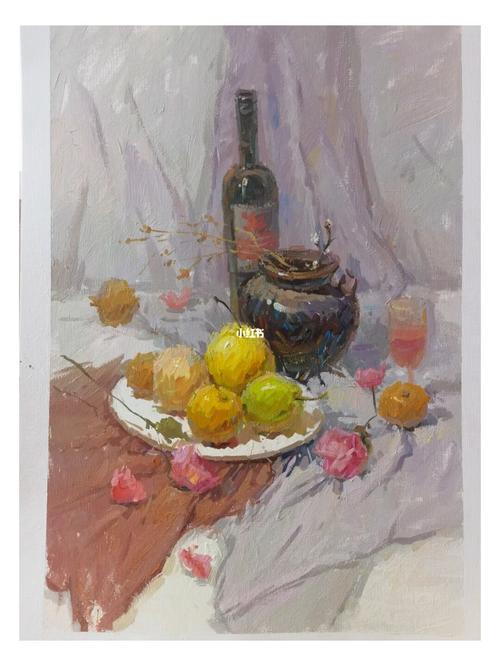 画了个有年代感的照片～_美术生_色彩静物_兴趣爱好