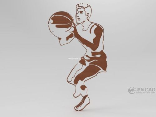 (cba)投篮动作logo设计模型