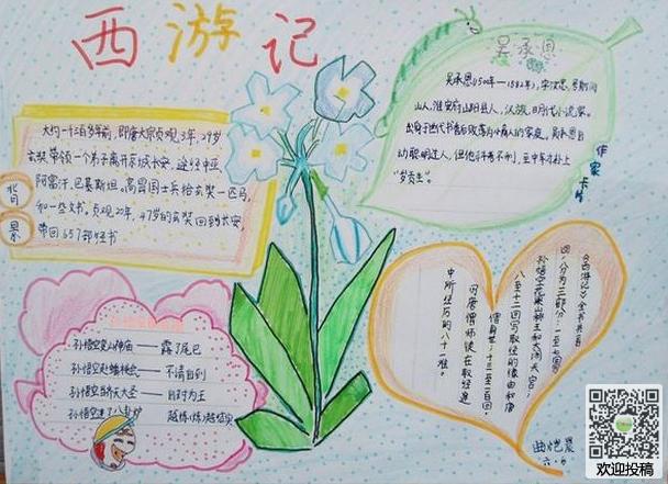 真假美猴王反馈手抄报 手抄报版面设计图