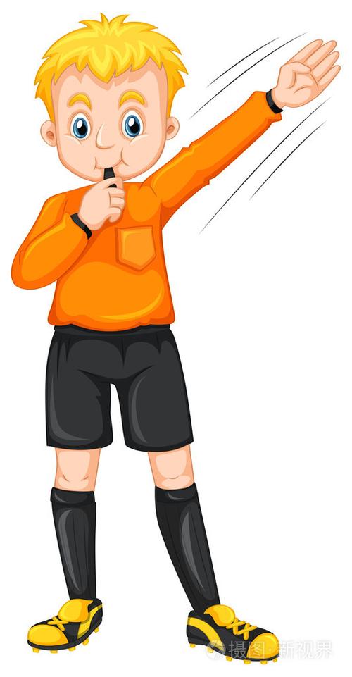 裁判吹哨,制作的手势