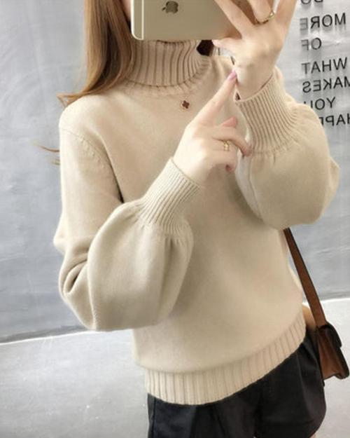 【9色可选】【150斤可穿】灯笼袖毛衣