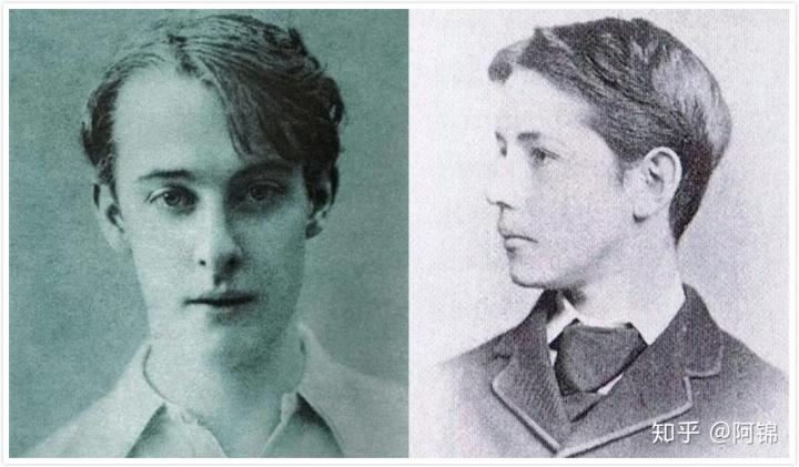 王尔德两个男票:左为道格拉斯,右为罗斯