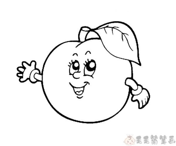 各种水果拟人角色简笔画