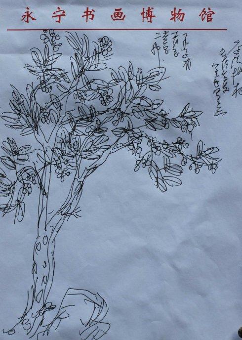 立夏 写庭院枇杷树