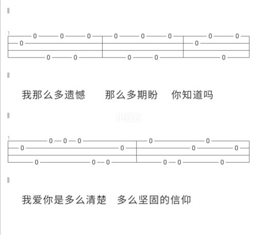 尤克里里弹唱谱张信哲《信仰》_尤克里里_信仰_娱乐