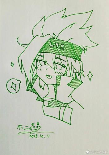 凹凸世界 格瑞 原画师:三浩 手绘 q版 临摹