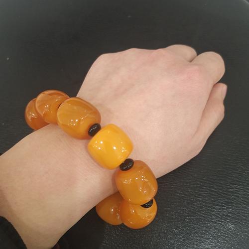 黄金甲手串正宗天然陆地山龟甲壳桶珠手串男女士手链