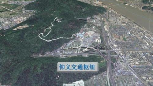 这个道路纵横交错的区域,是温州鹿城区境内的仰义交通枢纽.