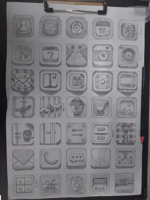 临摹别人的手绘图标及图案