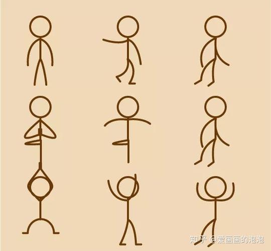 绘画素材/火柴人绘画练习(零基础学绘画)