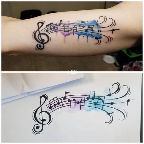 音乐符号纹身_纹身_海东青纹身_美妆_彩妆
