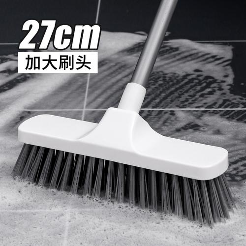长柄硬毛浴室米魁厕所卫生间地刷瓷砖清洁刷洗墙刷子大号户外刷地视频