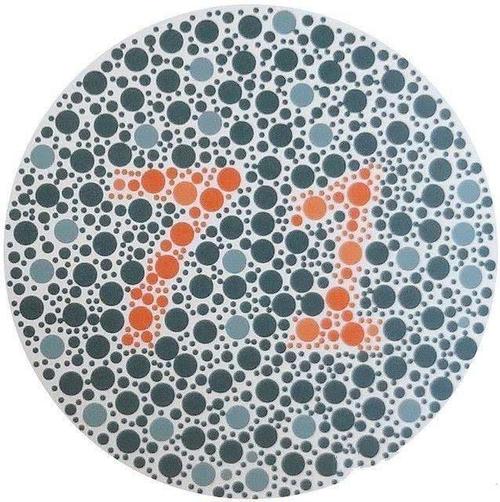 5张色盲色弱测试图