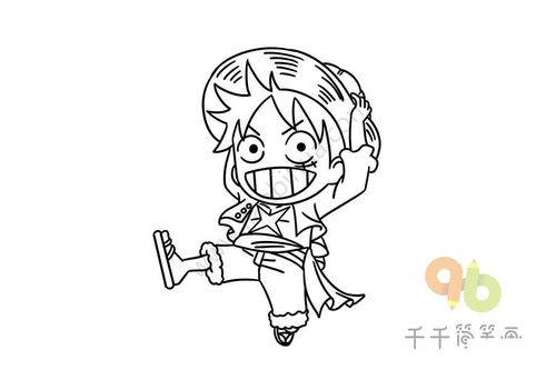 海贼王之路飞简笔画