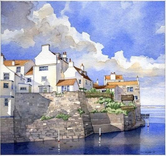 水彩画家 iain stewart 水彩风景画作