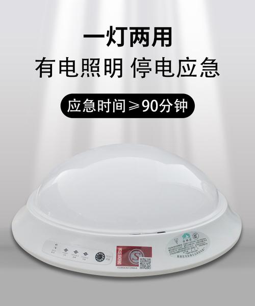 消防吸顶灯声控人体感应led楼道安全疏散商用停电应急